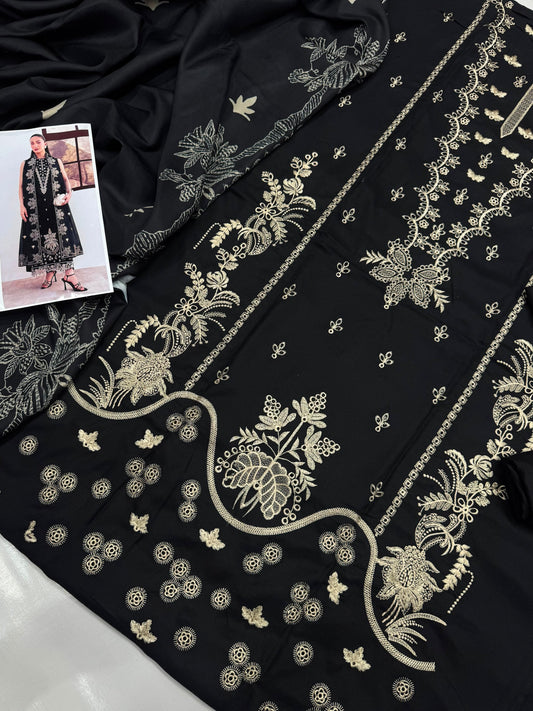 Dhanak 3PC – Heavy Embroidered Collection