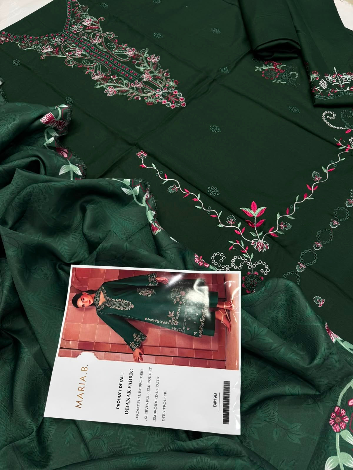 Dhanak 3PC – Heavy Embroidered Collection