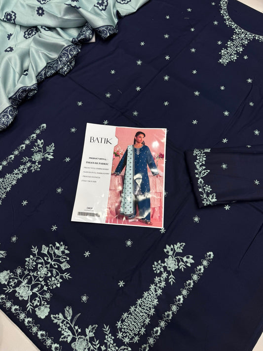 Dhanak 3PC – Heavy Embroidered Collection