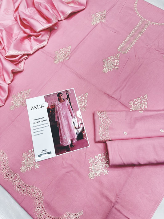Dhanak 3PC – Heavy Embroidered Collection