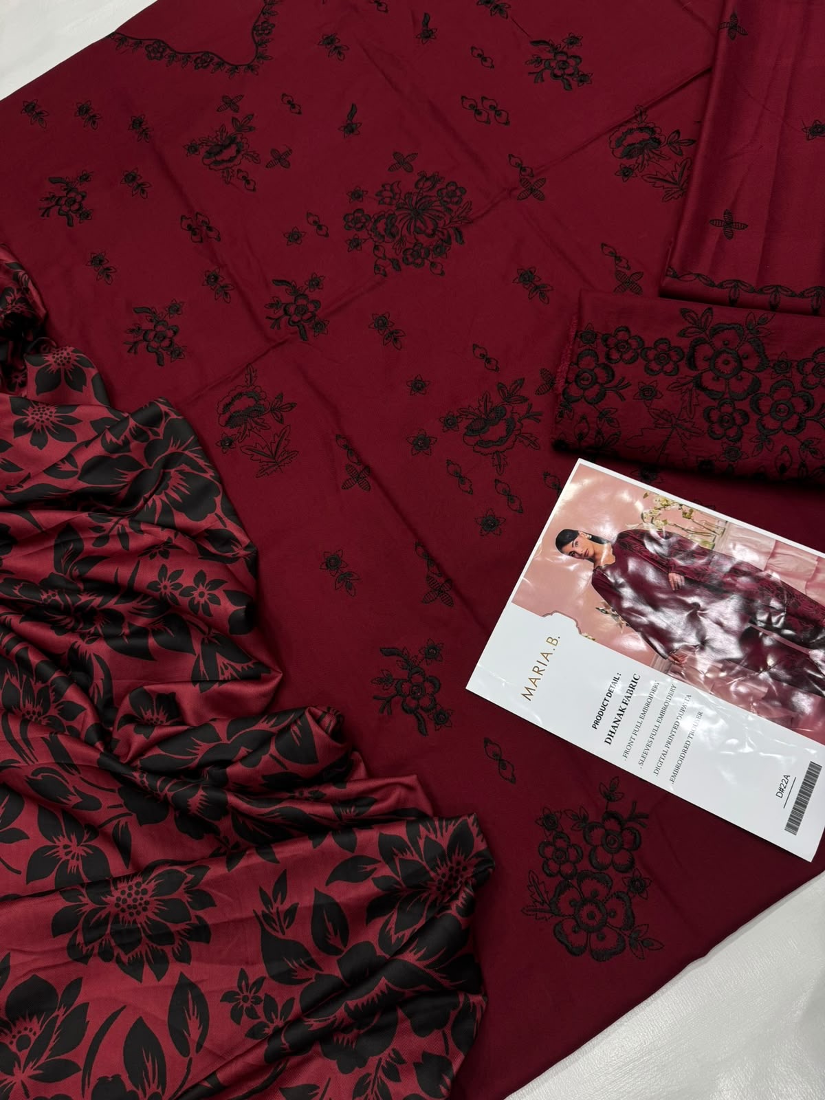 Dhanak 3PC – Heavy Embroidered Collection