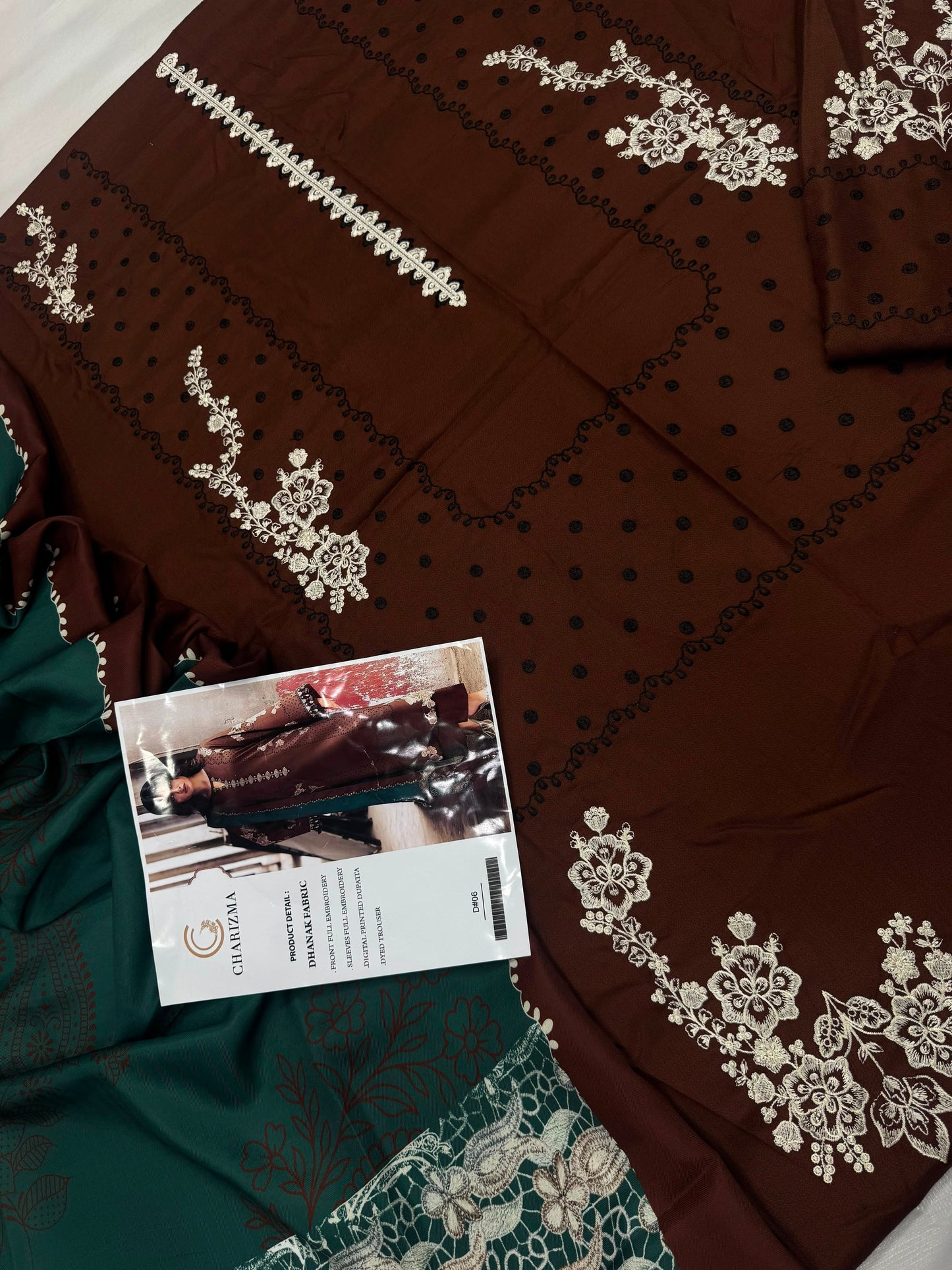 Dhanak 3PC – Heavy Embroidered Collection