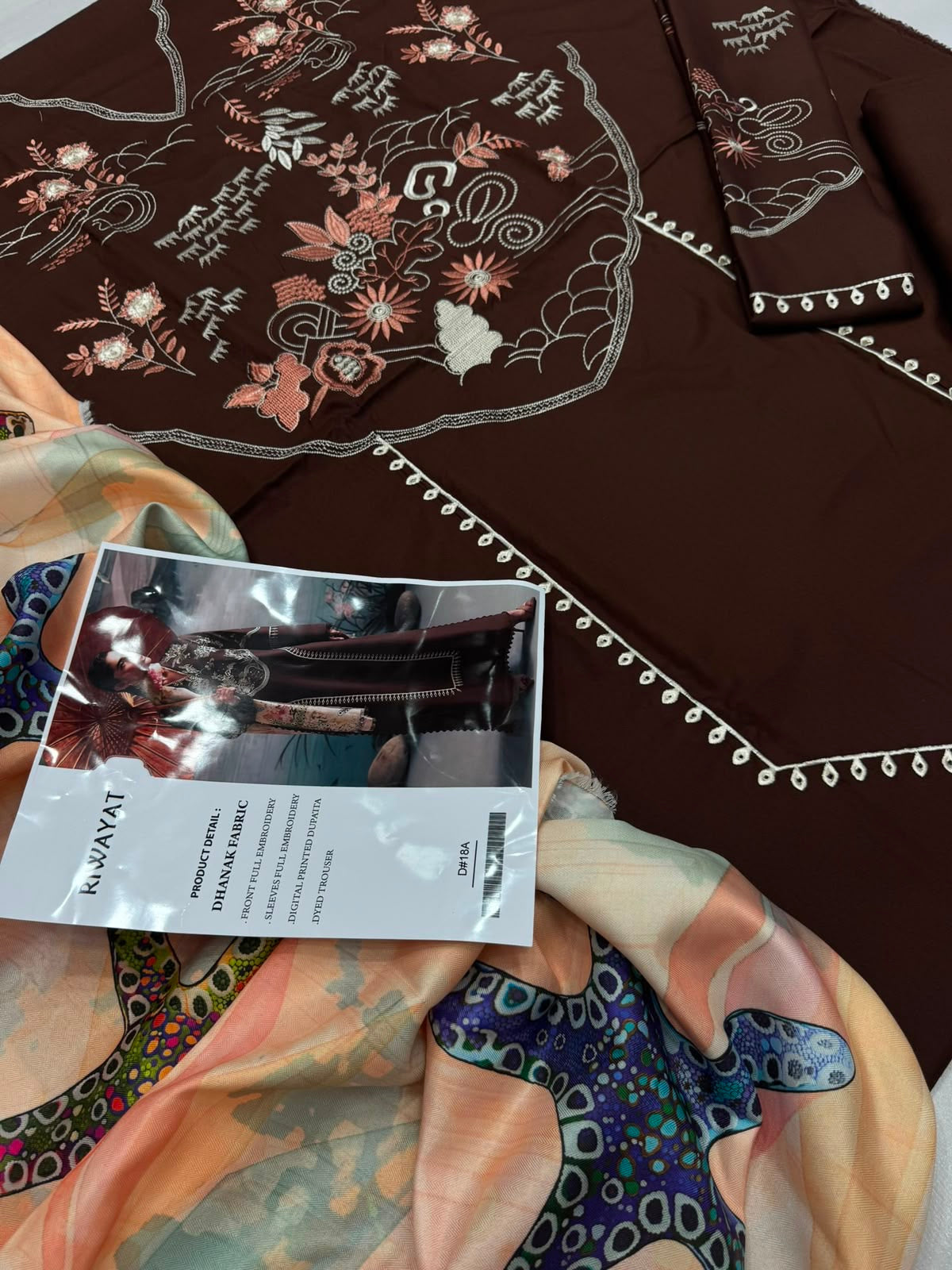 Dhanak 3PC – Heavy Embroidered Collection