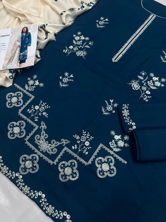 Dhanak 3PC – Heavy Embroidered Collection