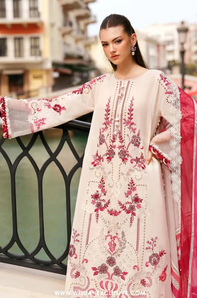 Maria B | Summer 3PC Lawn Chikankari Embroidered Suit