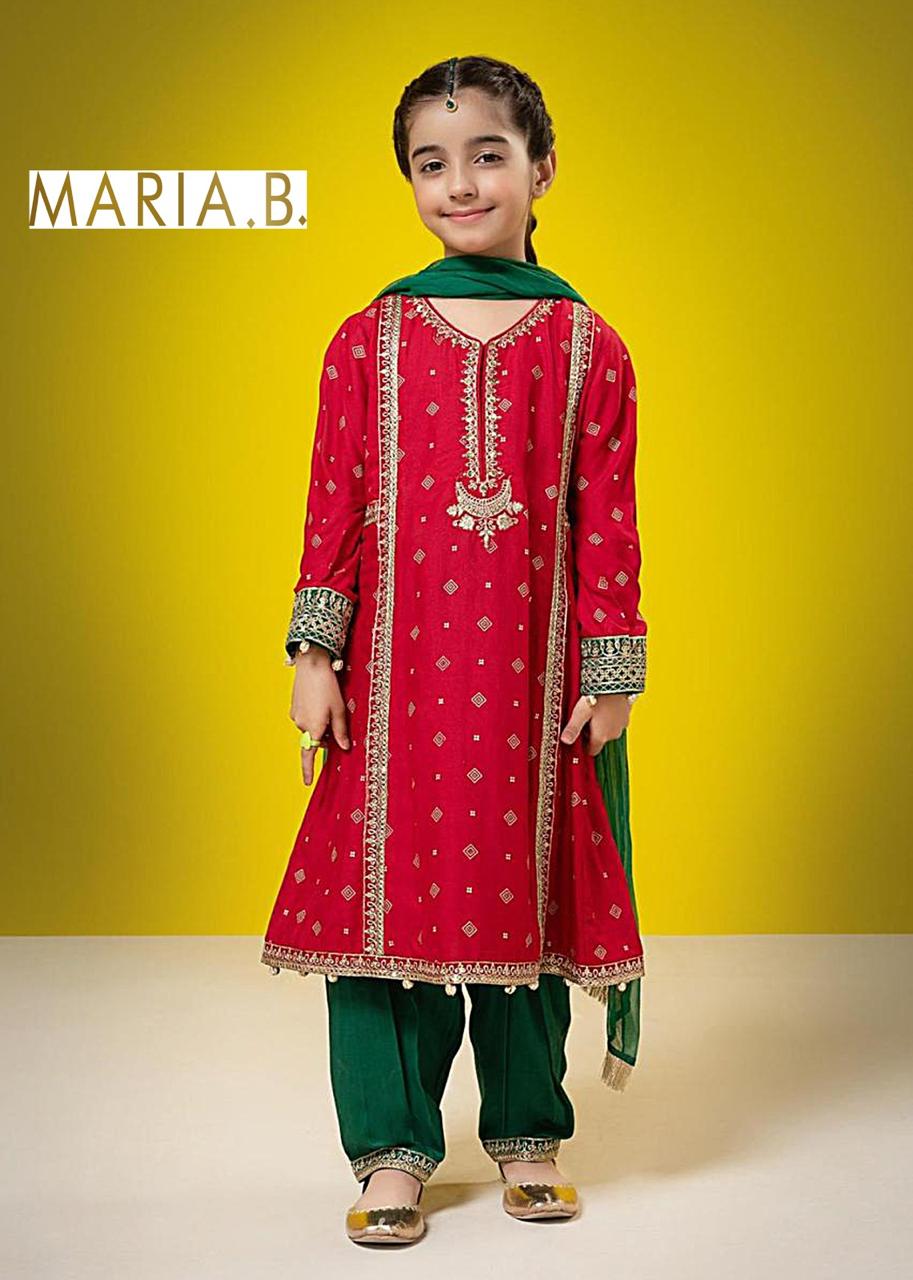 Maria B Kids 2 Piece Embroidered lawn