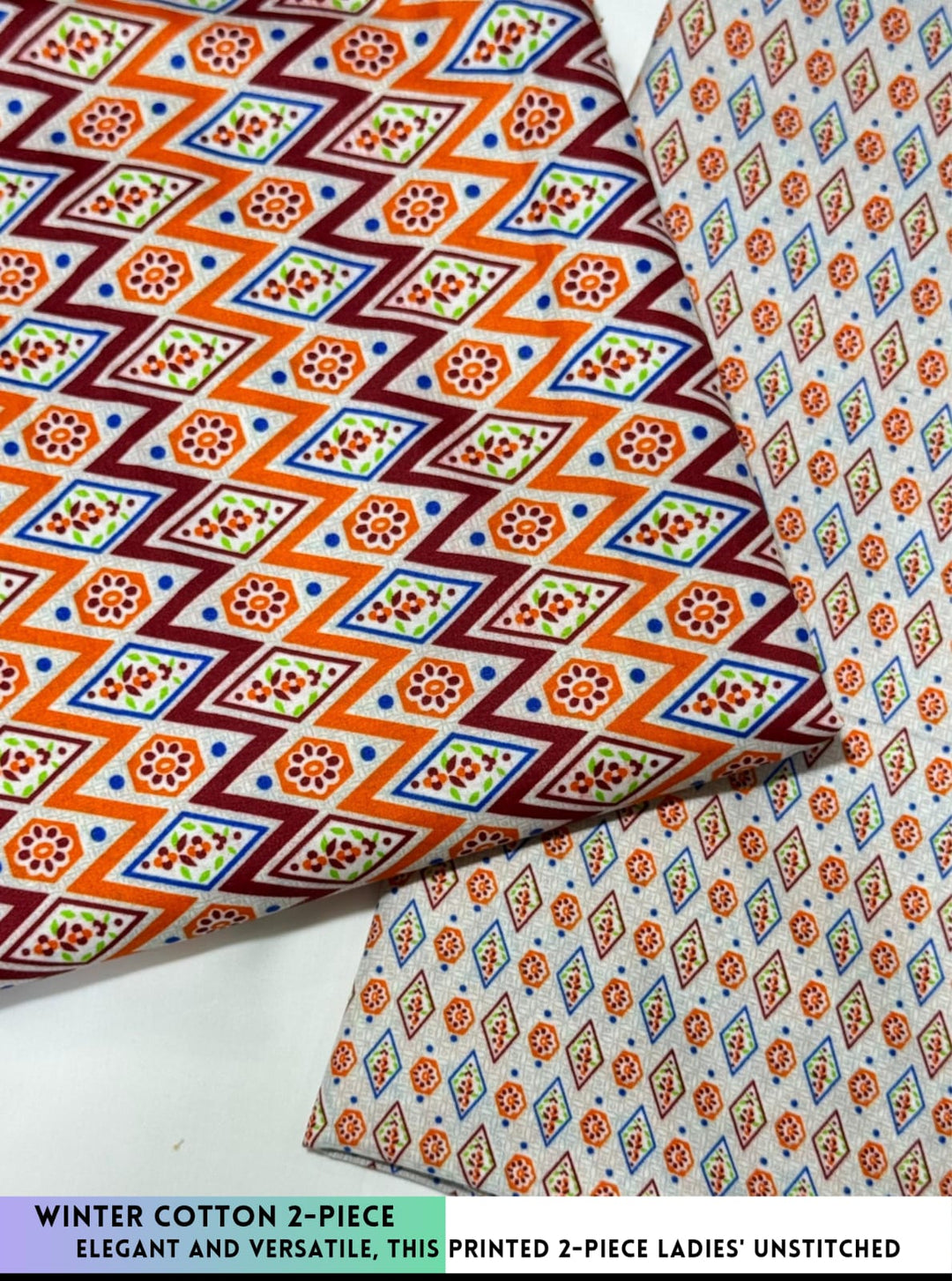 2 Piece Printed Cotton