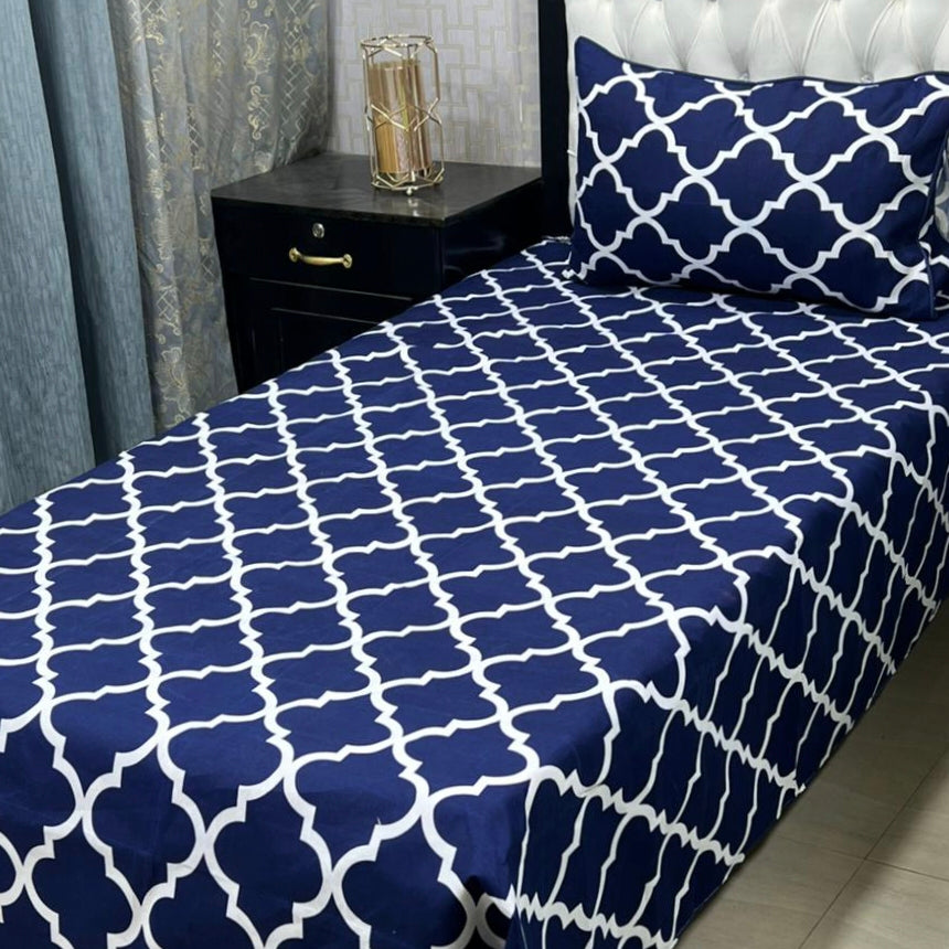Crystal Cotton Single Bedsheet Design 105