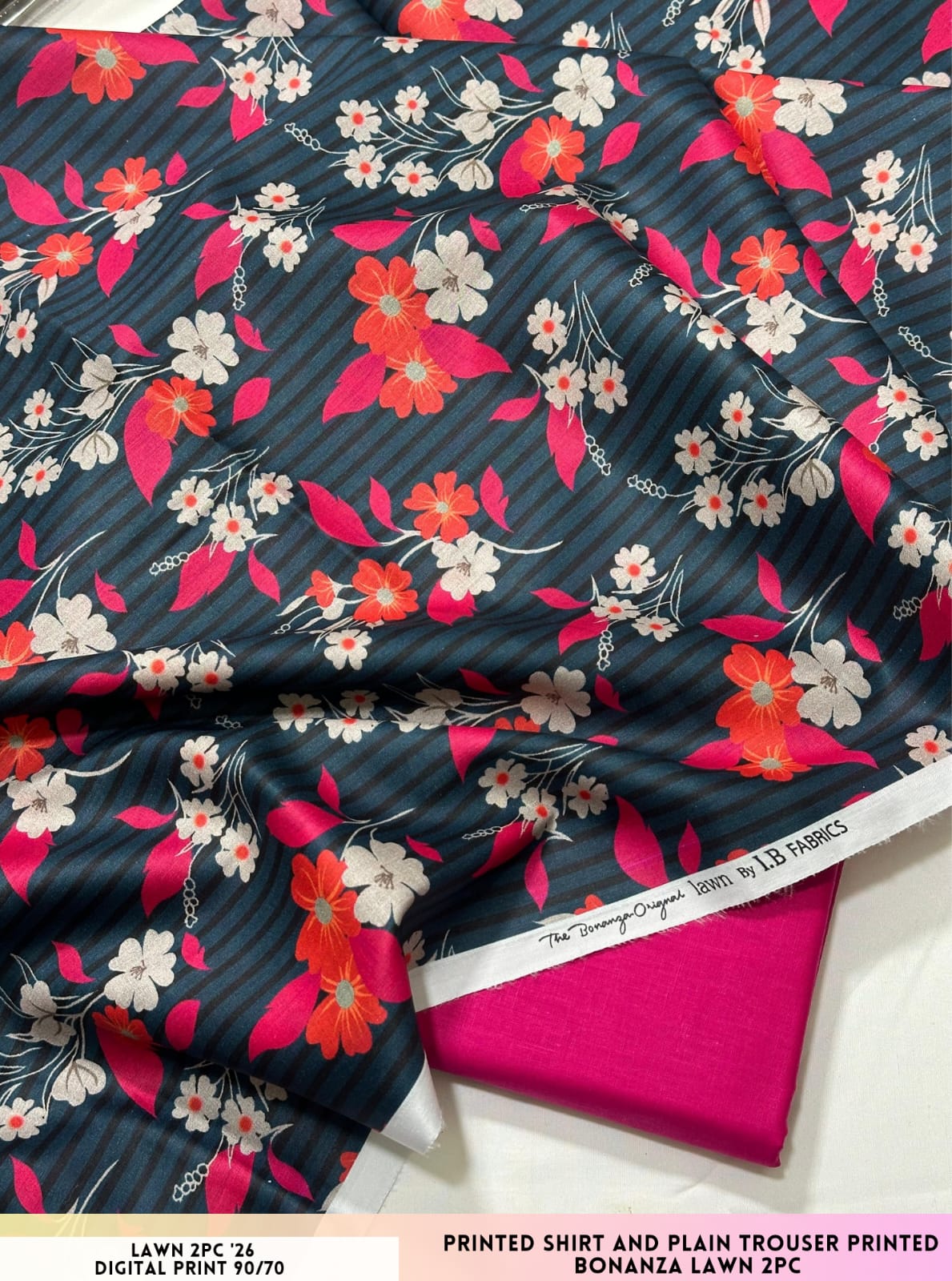 Bonanza Satrangi Lawn 2PC