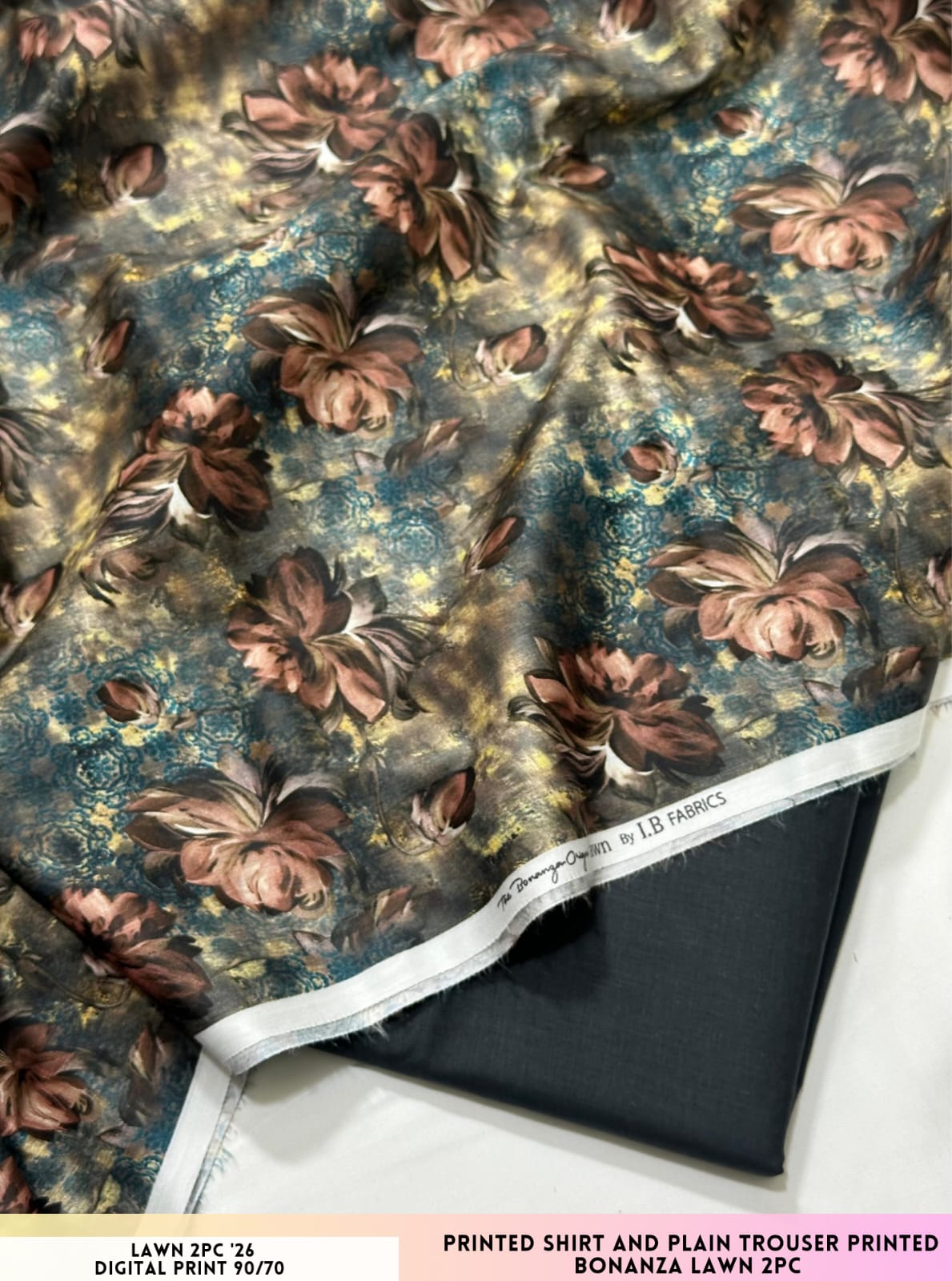 Bonanza Satrangi Lawn 2PC