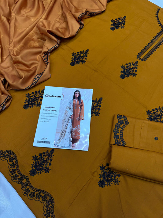 Dhanak 3PC – Heavy Embroidered Collection
