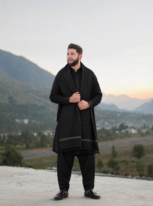 Shwal + Suit Gul Ahmad (Black)