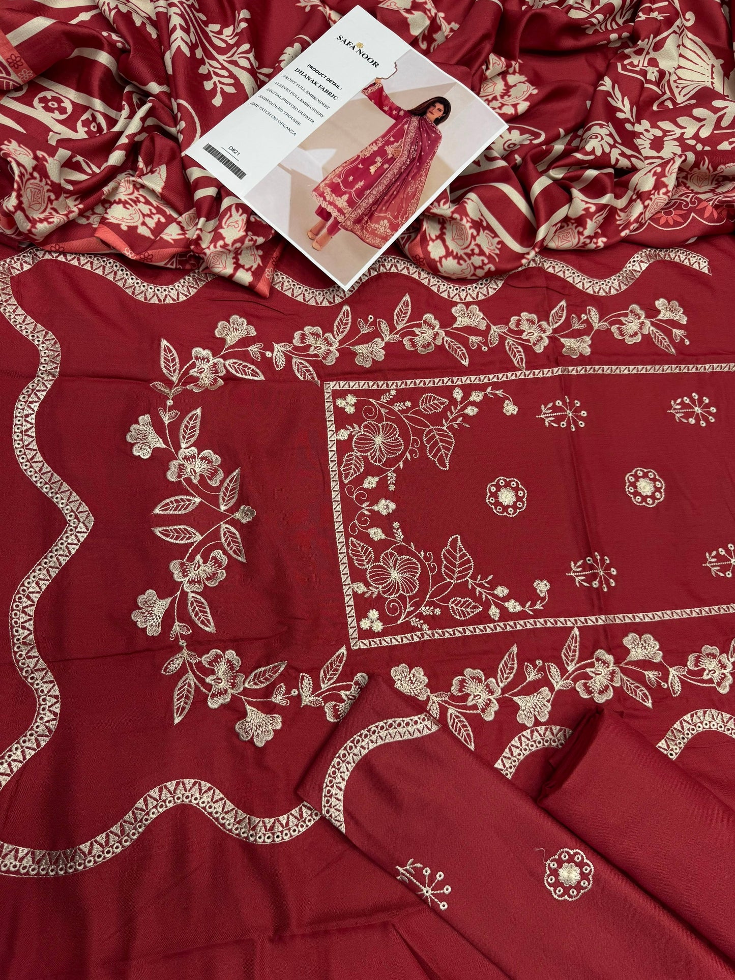 Dhanak 3PC – Heavy Embroidered Collection