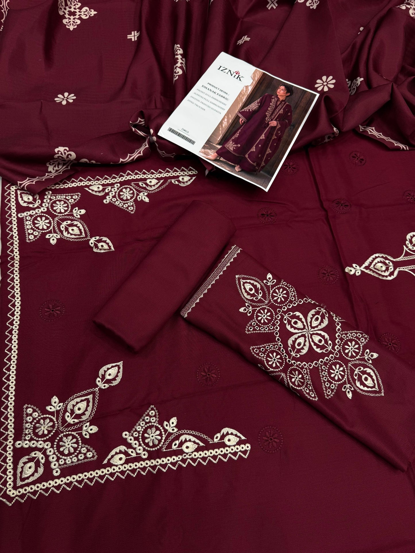 Dhanak 3PC – Heavy Embroidered Collection