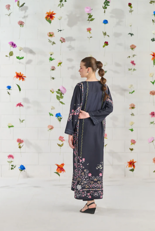 M - 399 Orchid Premium Printed 3 PC Stitched Suit