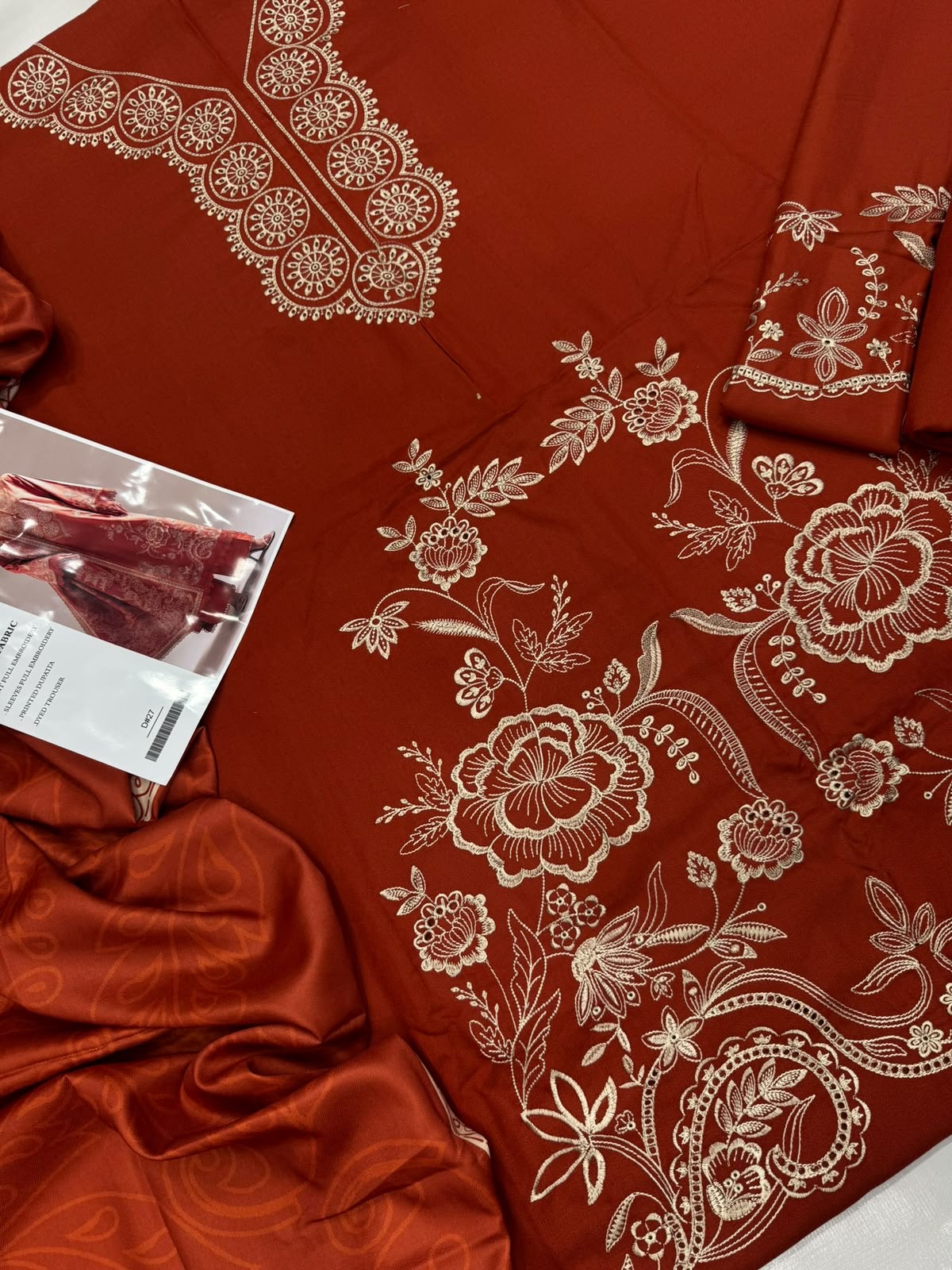 Dhanak 3PC – Heavy Embroidered Collection