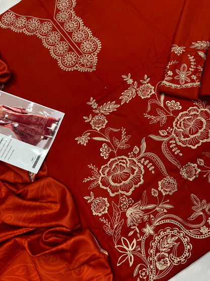 Dhanak 3PC – Heavy Embroidered Collection