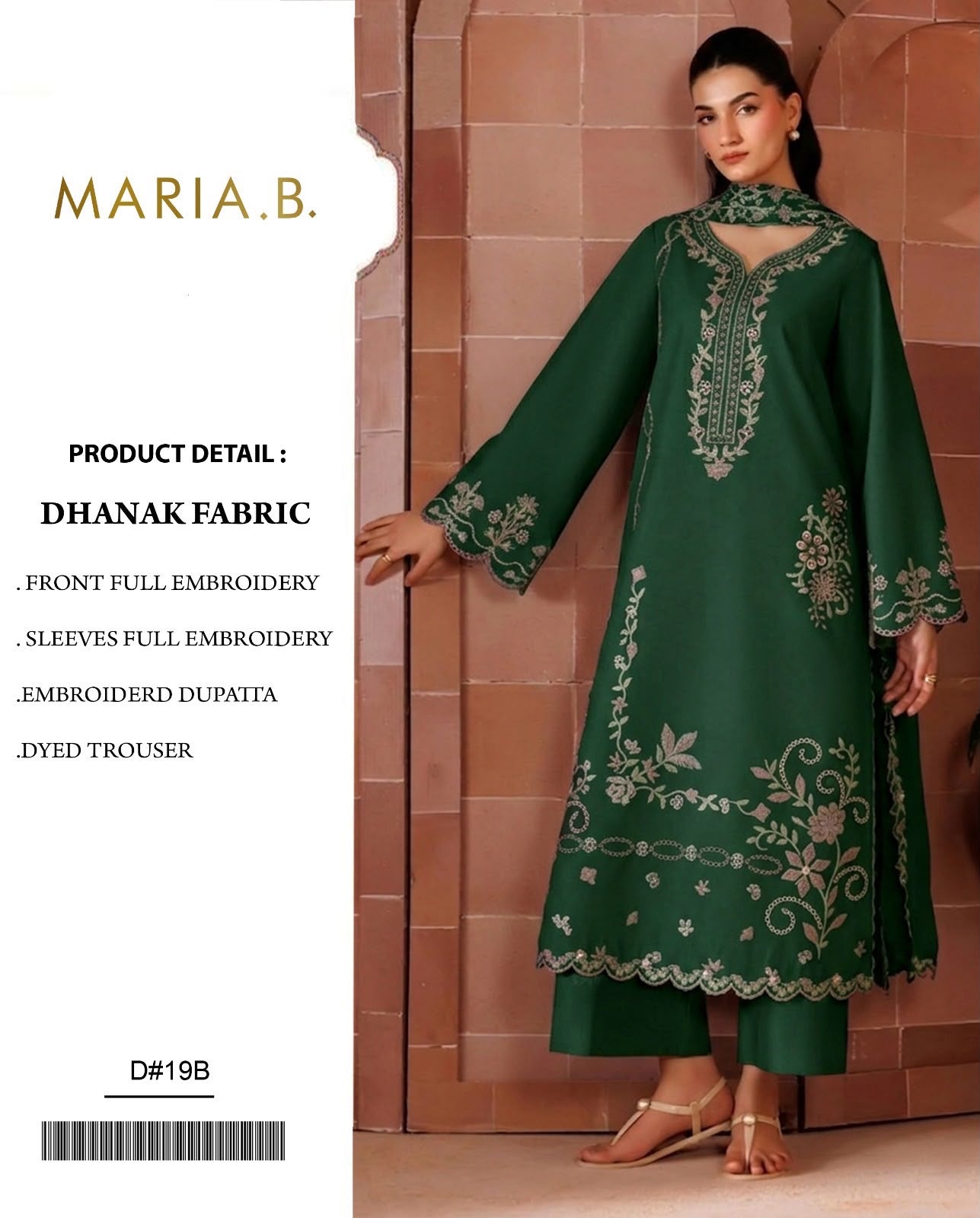 Dhanak 3PC – Heavy Embroidered Collection
