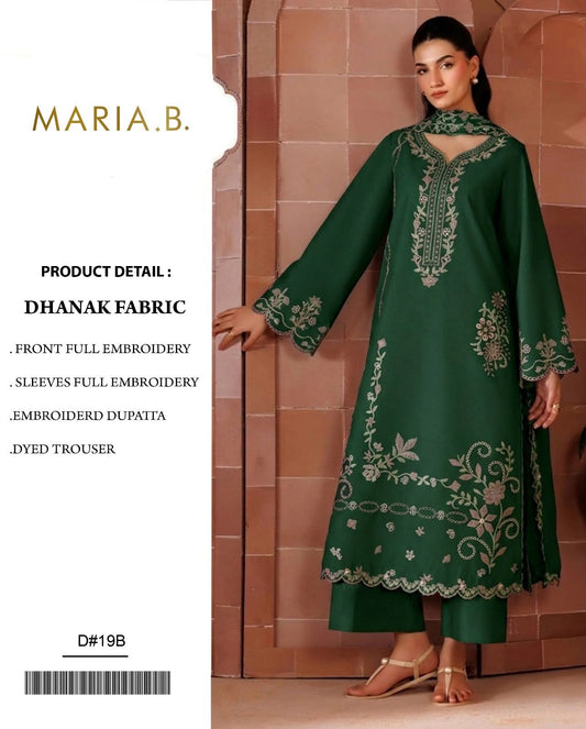 Dhanak 3PC – Heavy Embroidered Collection