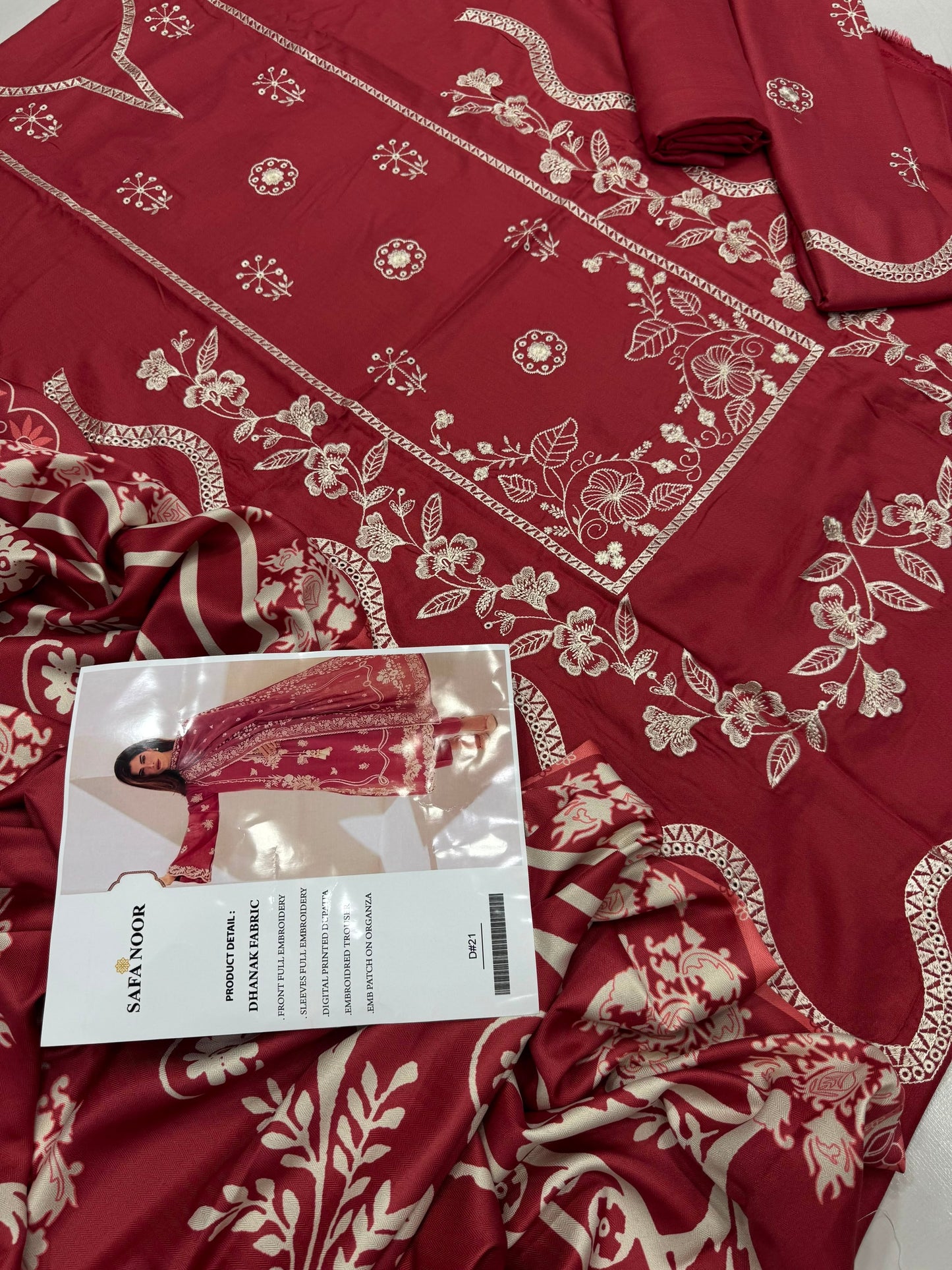 Dhanak 3PC – Heavy Embroidered Collection
