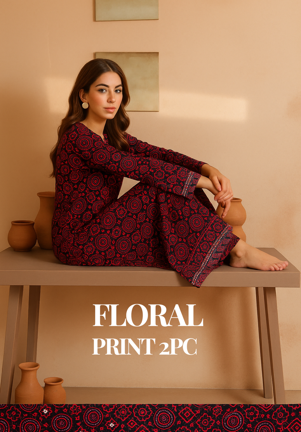 FLORAL PRINTED 2PC