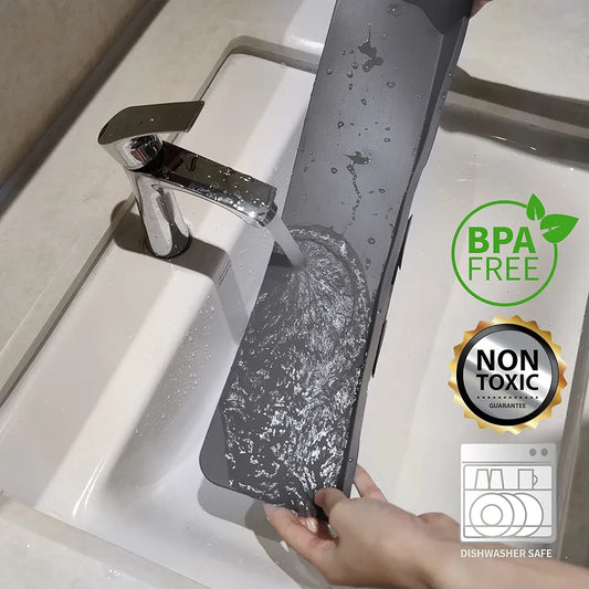 Kitchen Sink Splash Guard - Silicone Splash Guard for Water Sink, Bathtub, Faucet, Sink Backsplash Guard