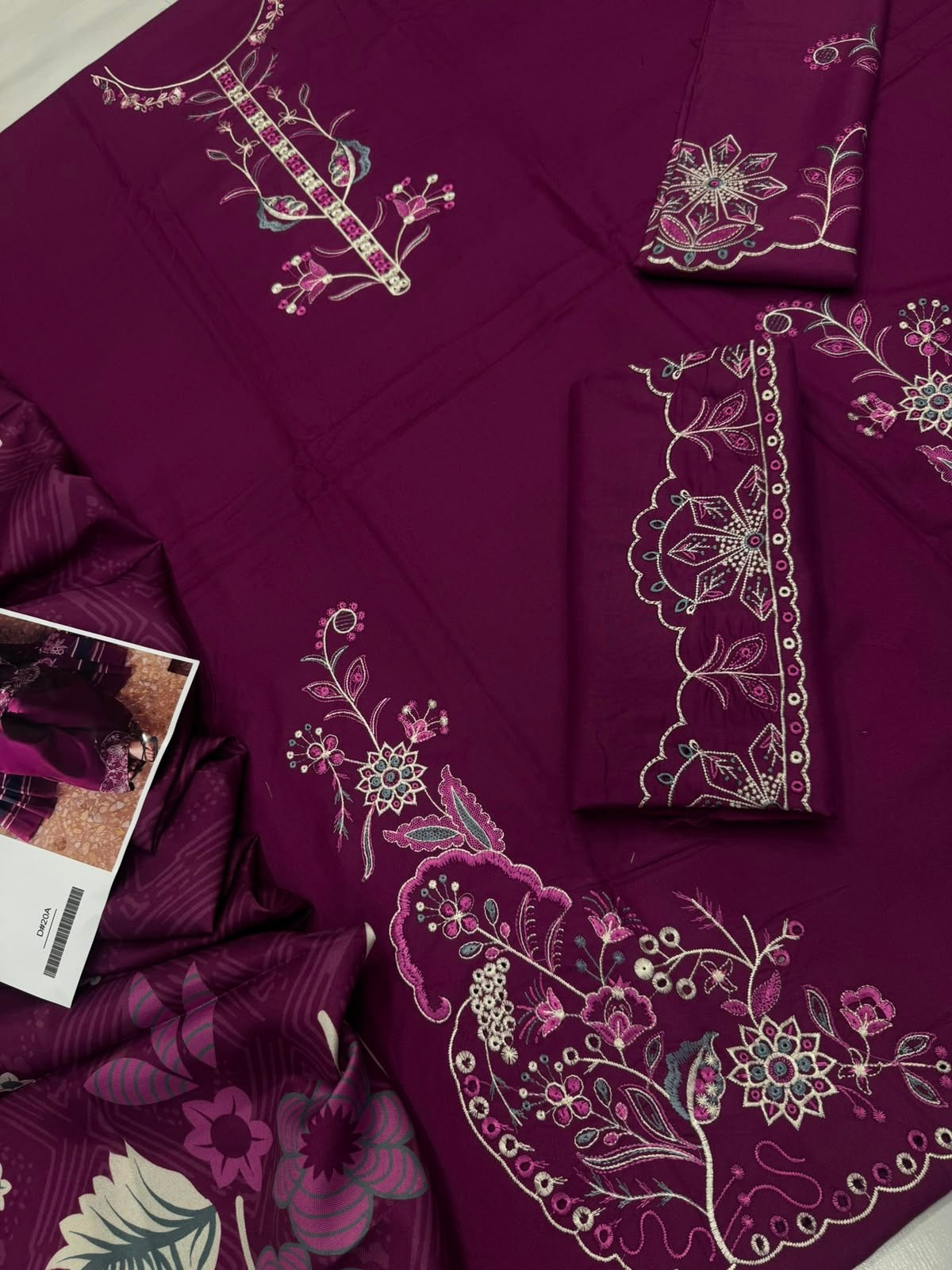 Dhanak 3PC – Heavy Embroidered Collection