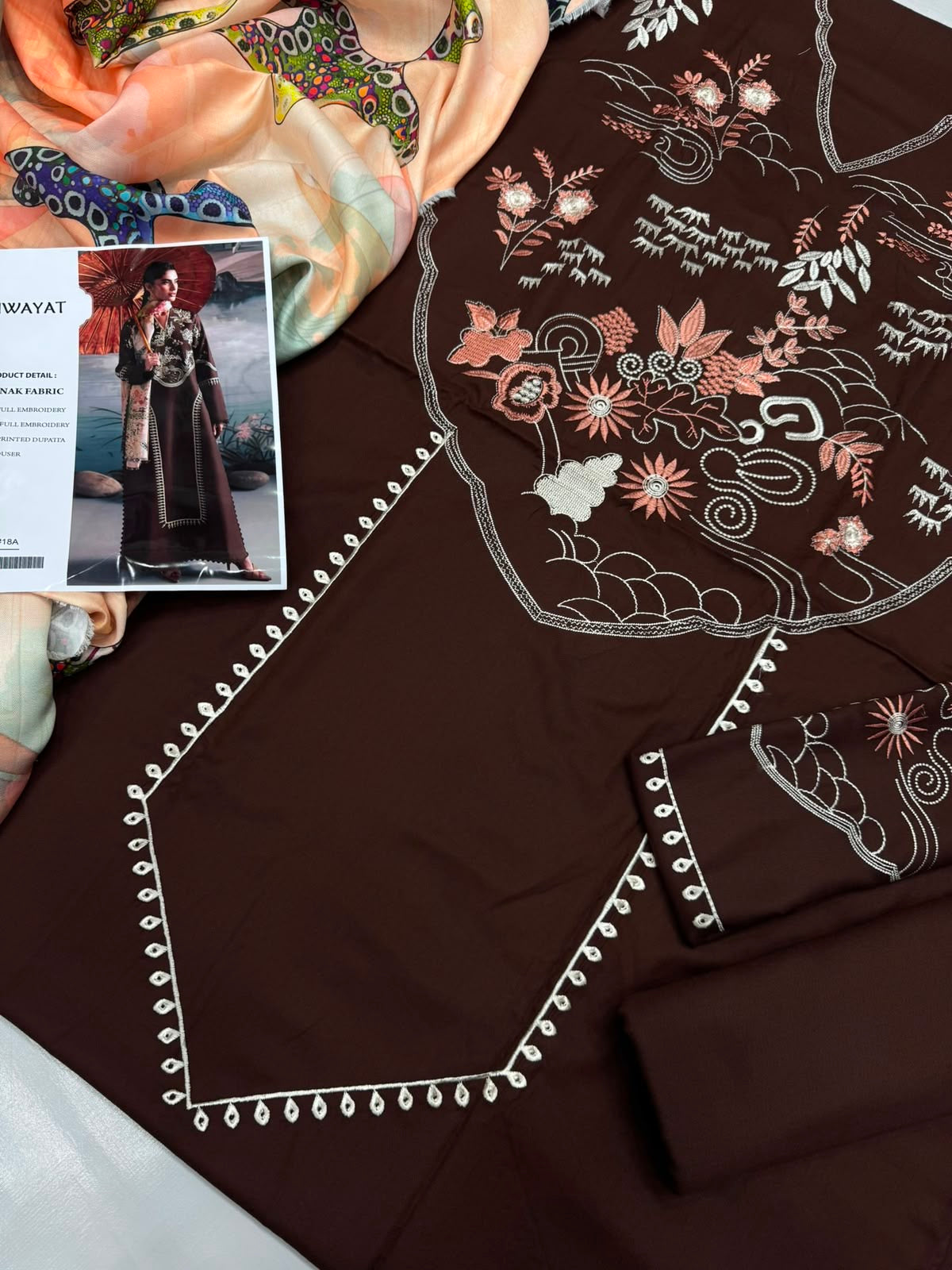 Dhanak 3PC – Heavy Embroidered Collection
