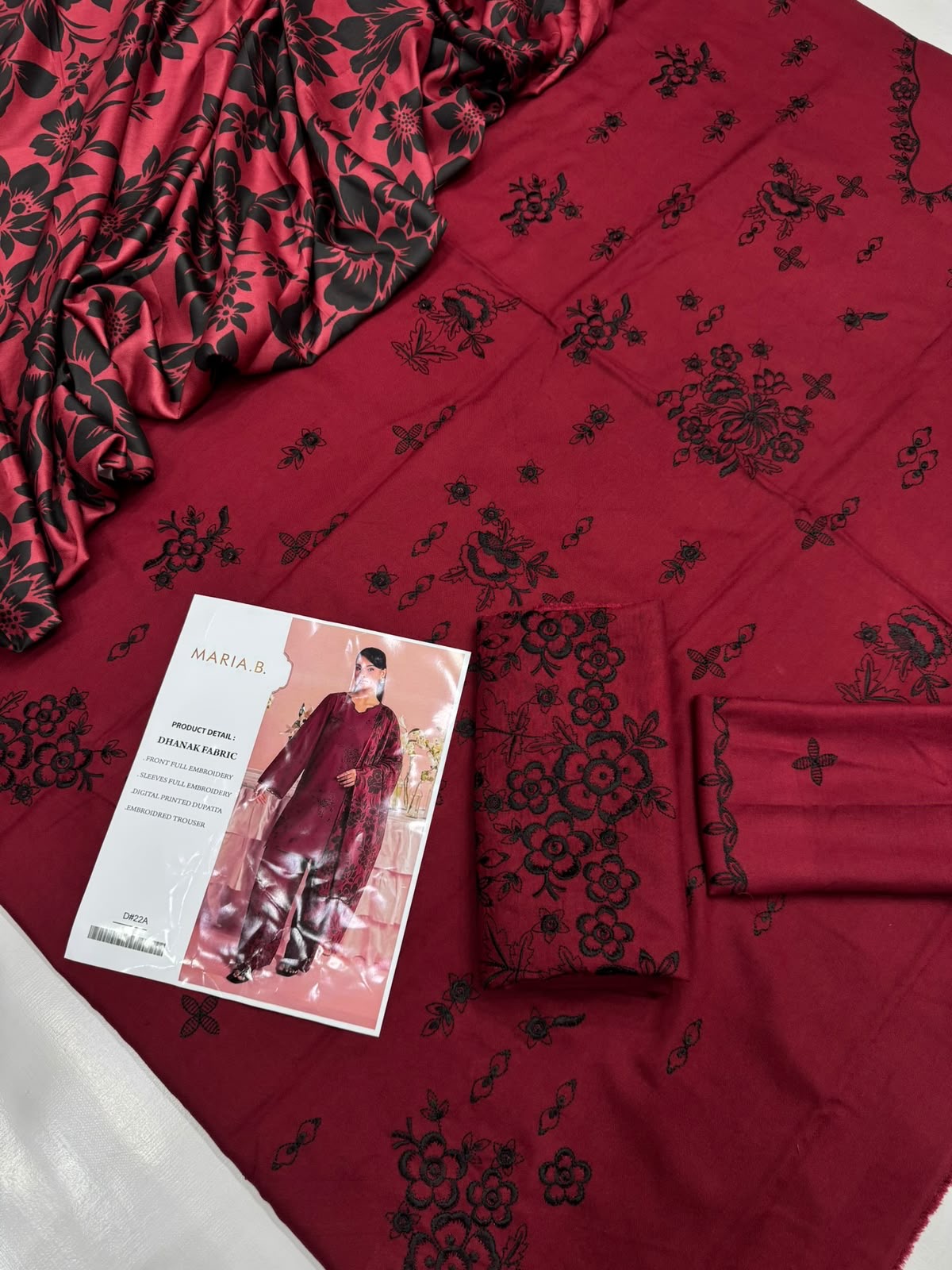 Dhanak 3PC – Heavy Embroidered Collection