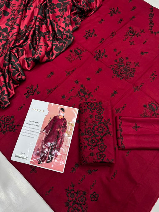Dhanak 3PC – Heavy Embroidered Collection