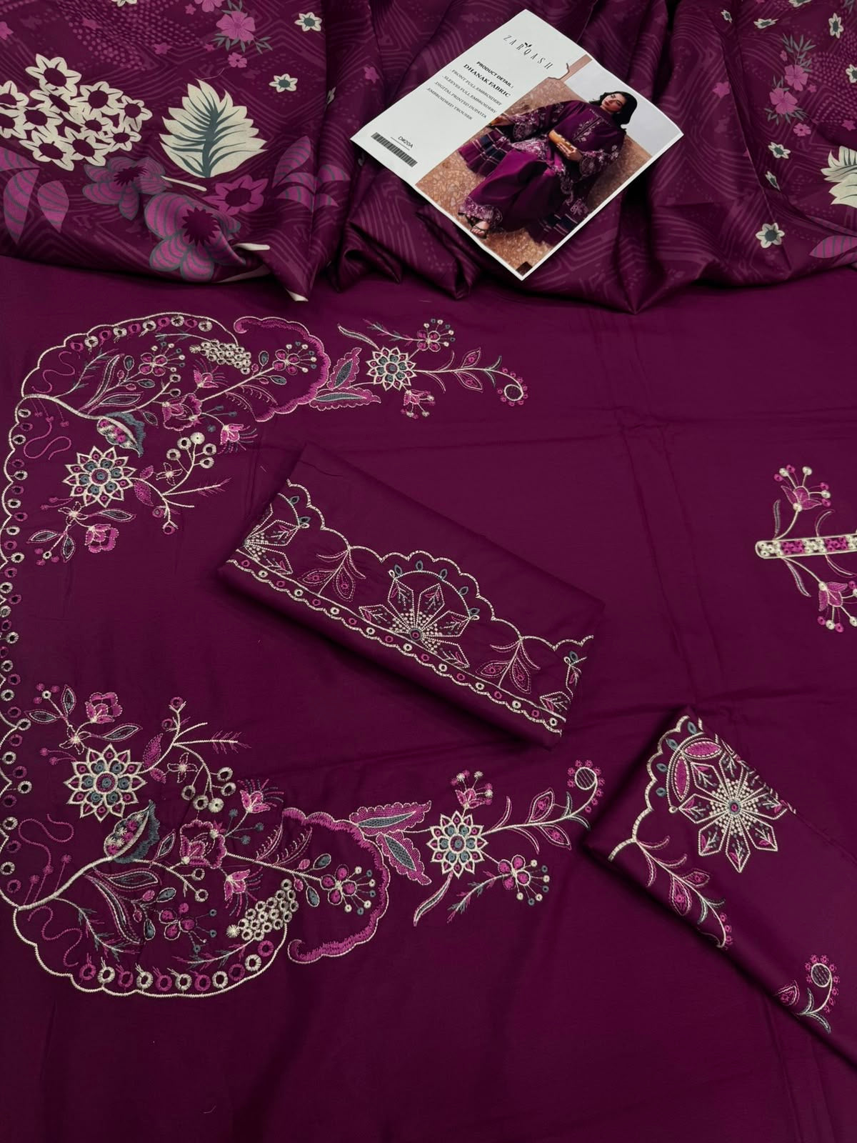 Dhanak 3PC – Heavy Embroidered Collection