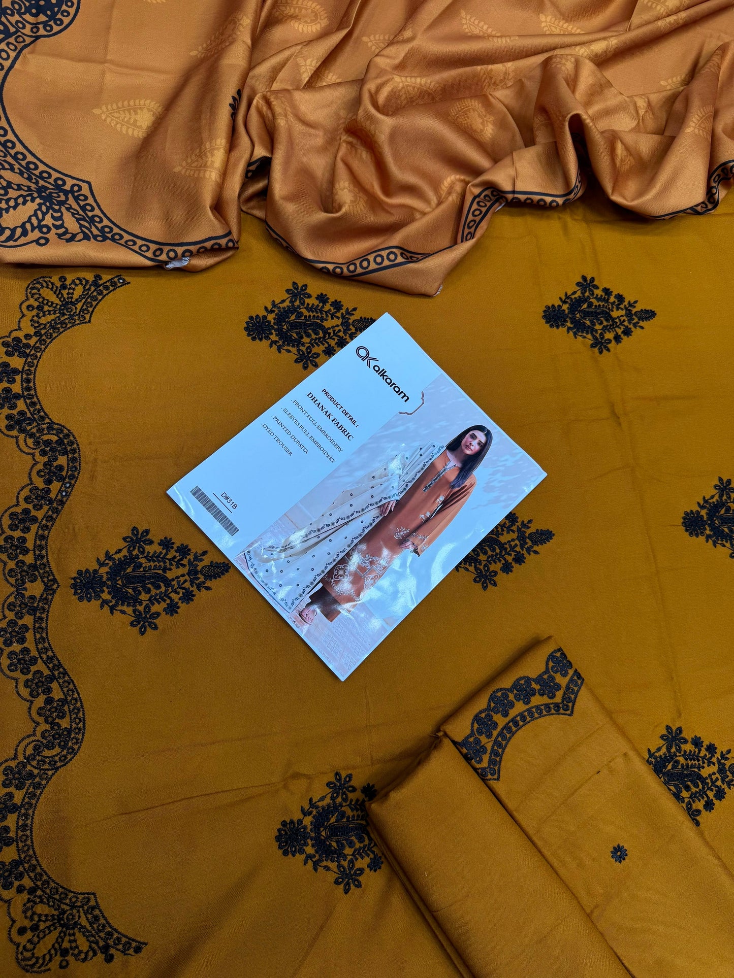 Dhanak 3PC – Heavy Embroidered Collection