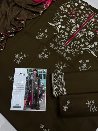 Dhanak 3PC – Heavy Embroidered Collection