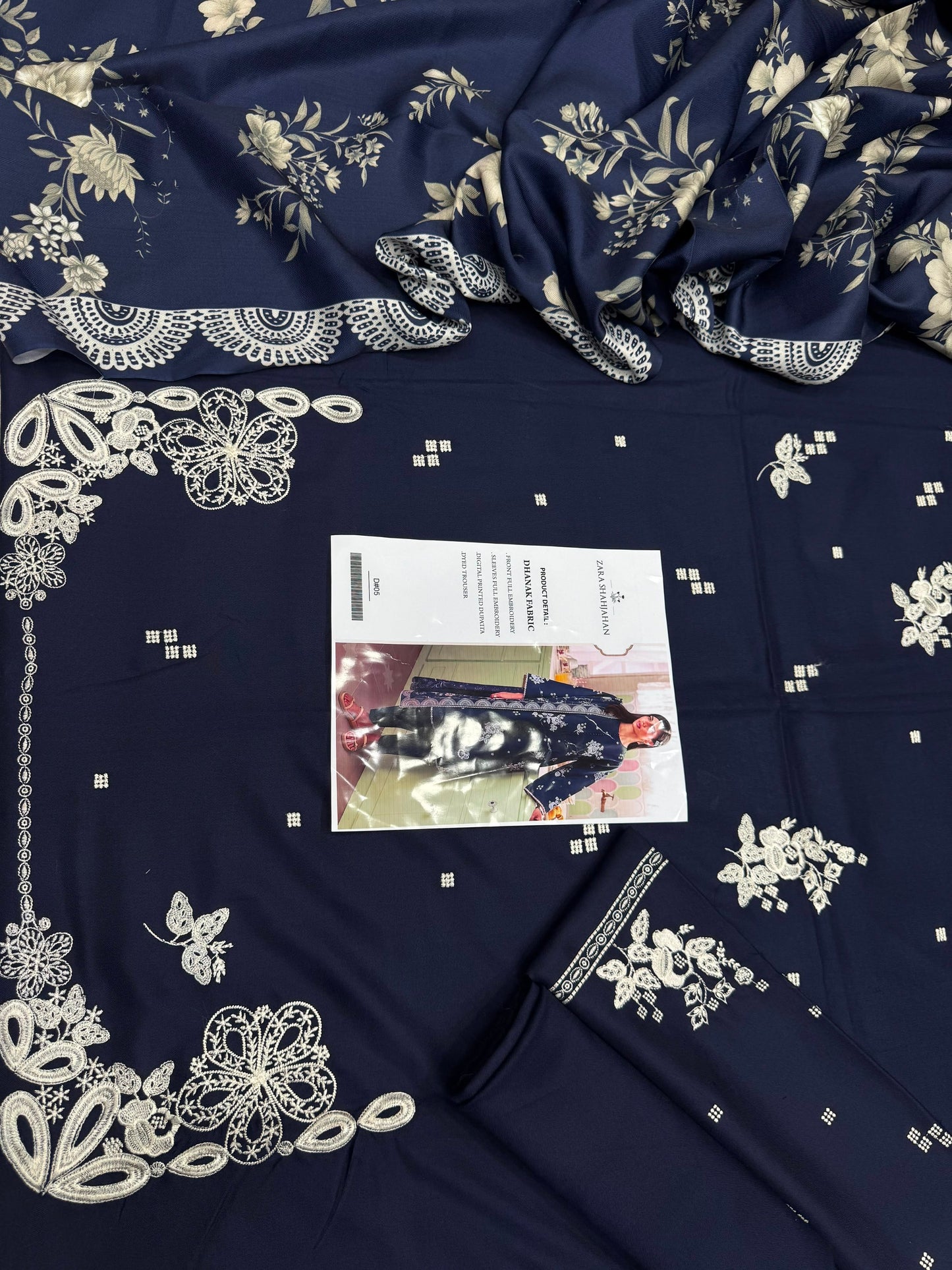 Dhanak 3PC – Heavy Embroidered Collection
