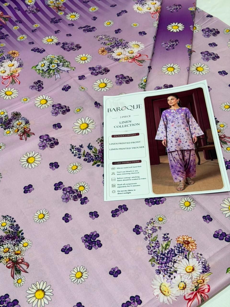Baroque Digital Printed Linen Co-Ord Set (Shirt & Trouser) -  BL7