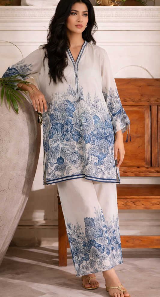 Gul Ahmed YOLO Digital Printed Co-Ords Set (Shirt & Trouser)