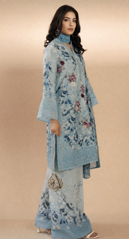 Gul Ahmed YOLO Digital Printed Co-Ords Set (Shirt & Trouser)
