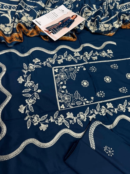 Dhanak 3PC – Heavy Embroidered Collection