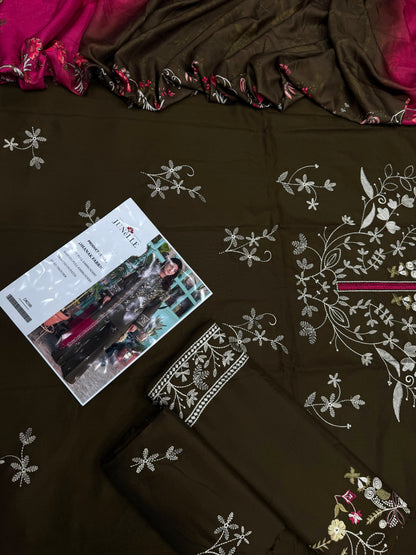 Dhanak 3PC – Heavy Embroidered Collection
