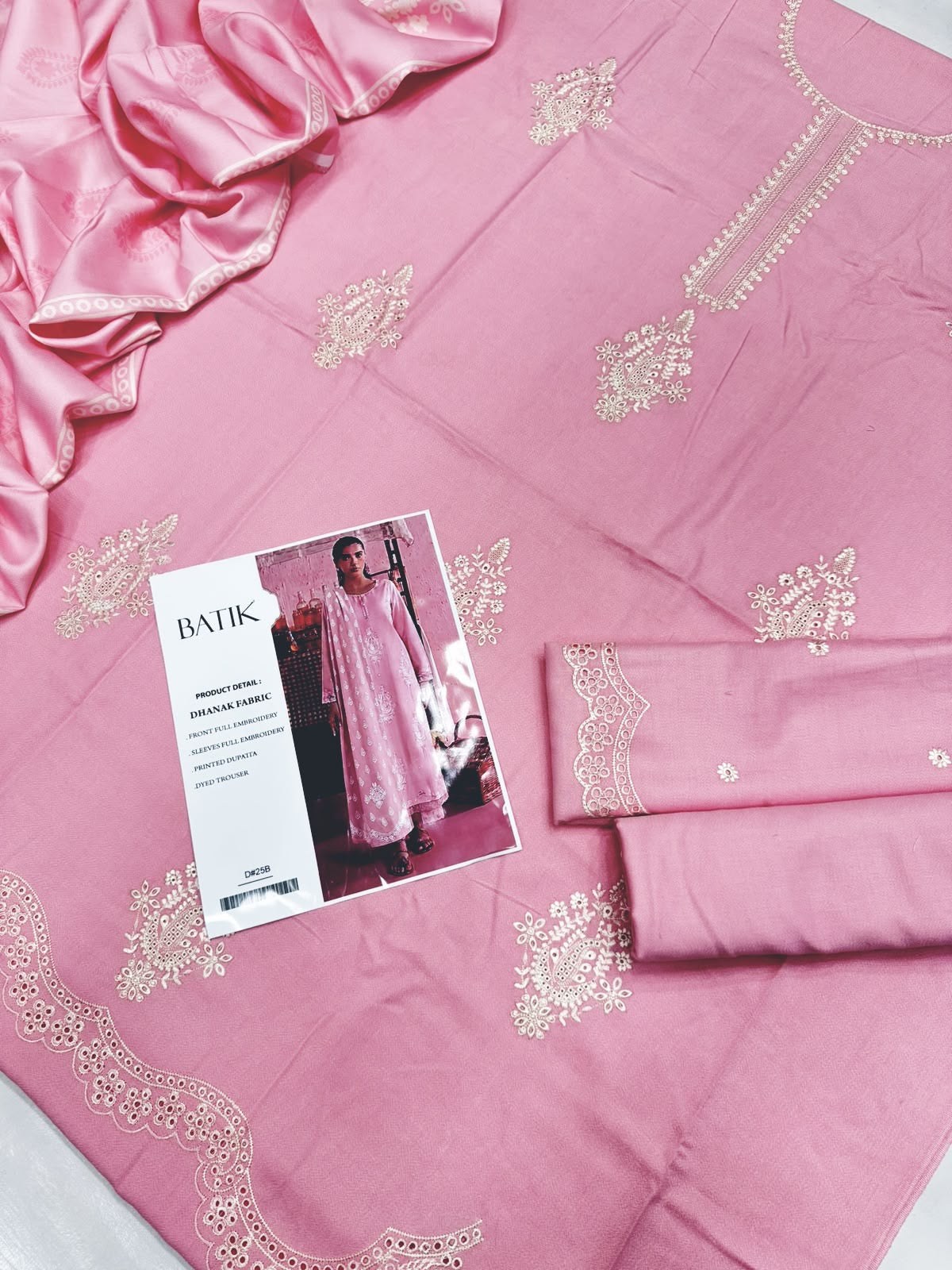 Dhanak 3PC – Heavy Embroidered Collection
