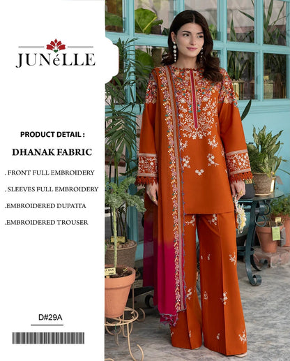 Dhanak 3PC – Heavy Embroidered Collection