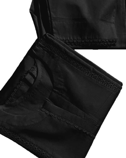 Sf 375 - White Lace Work Marina 2 Pc Stitched Suit