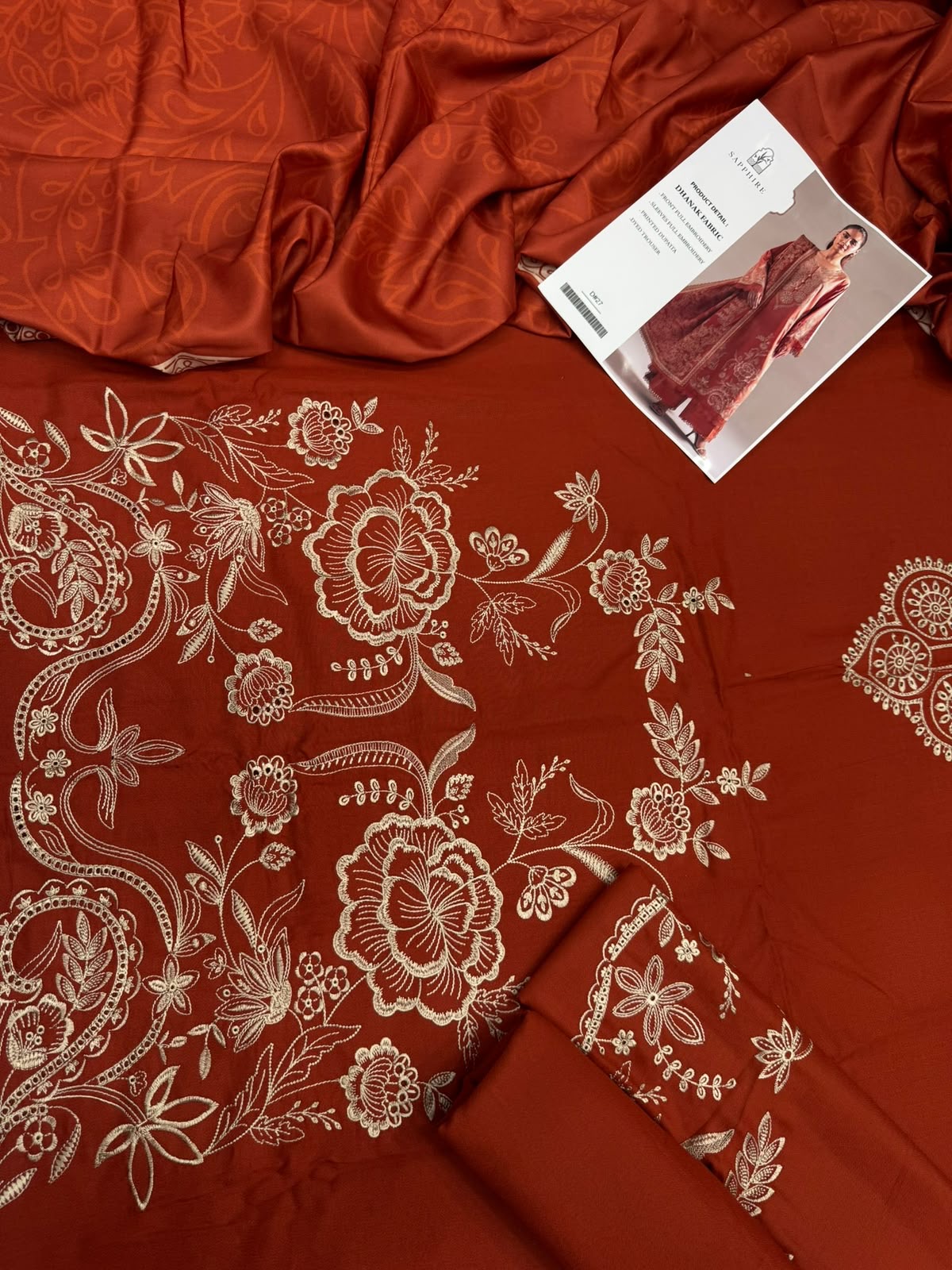 Dhanak 3PC – Heavy Embroidered Collection