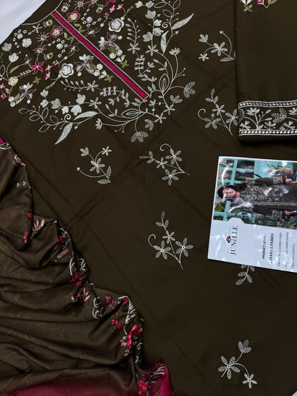 Dhanak 3PC – Heavy Embroidered Collection
