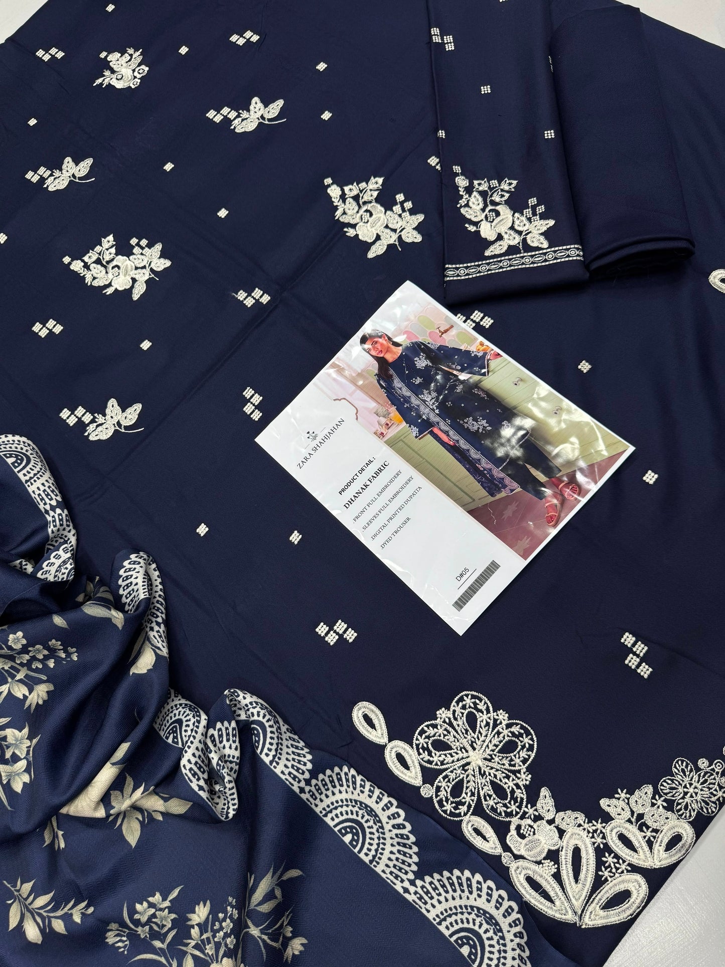 Dhanak 3PC – Heavy Embroidered Collection
