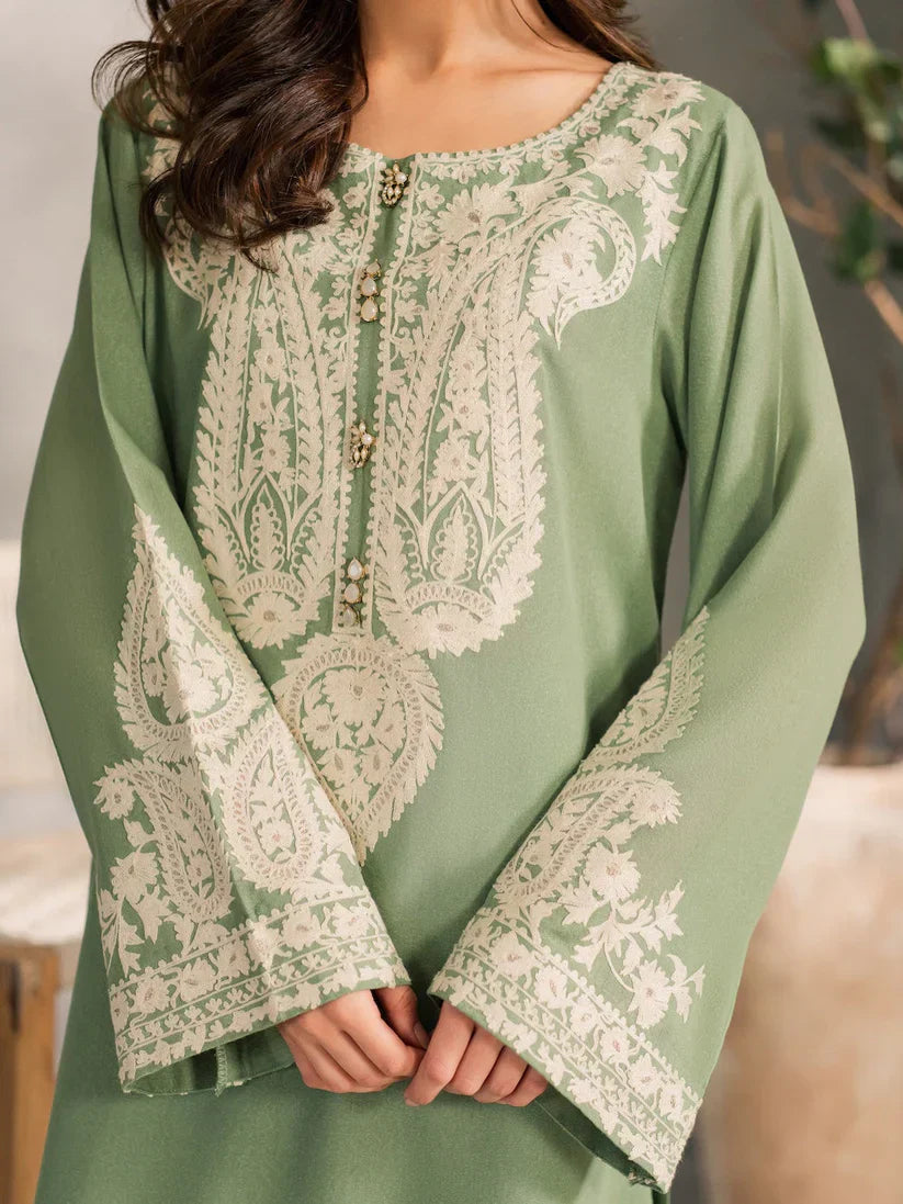 Unstitch 3Pc | Luxury Lawn | Summer Season | Mint Green