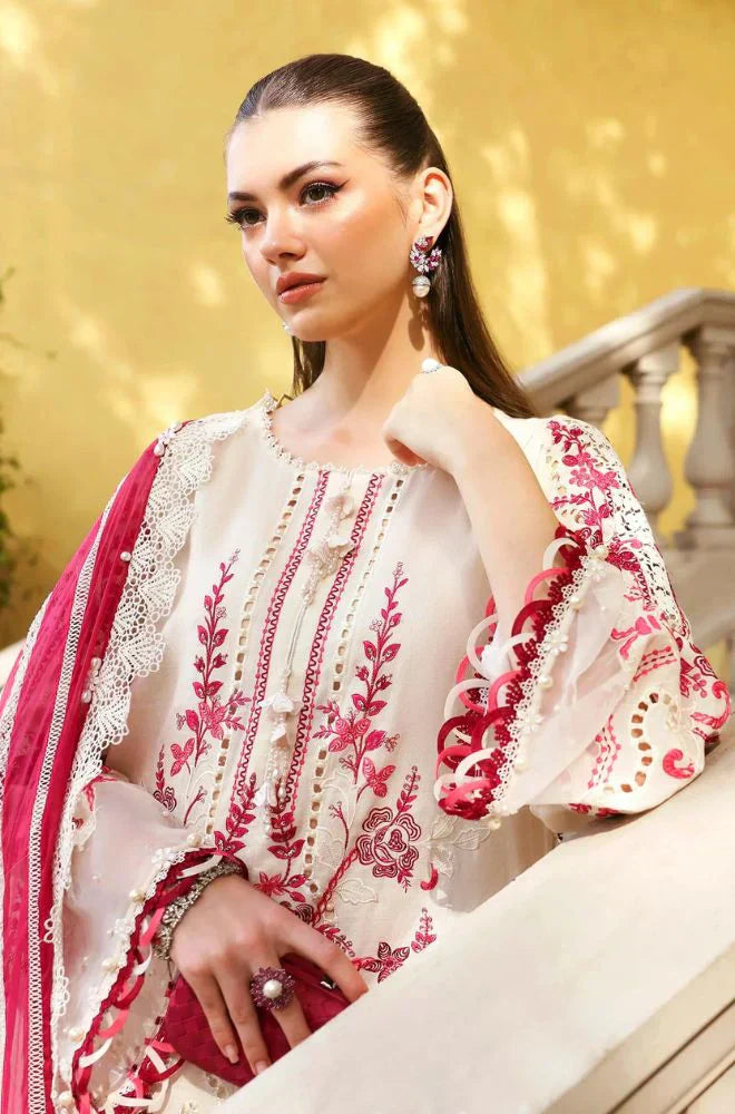 Maria B | Summer 3PC Lawn Chikankari Embroidered Suit