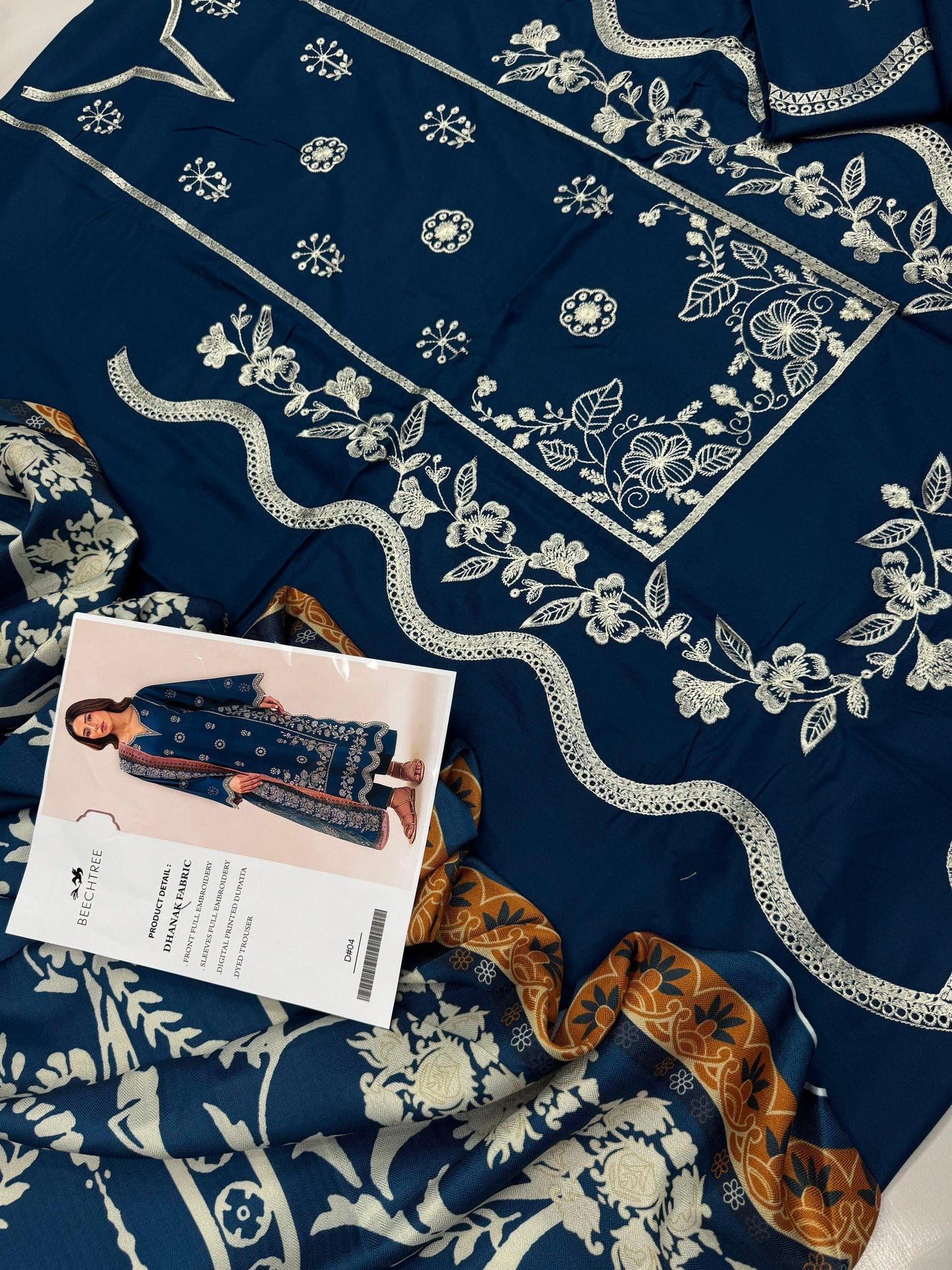 Dhanak 3PC – Heavy Embroidered Collection