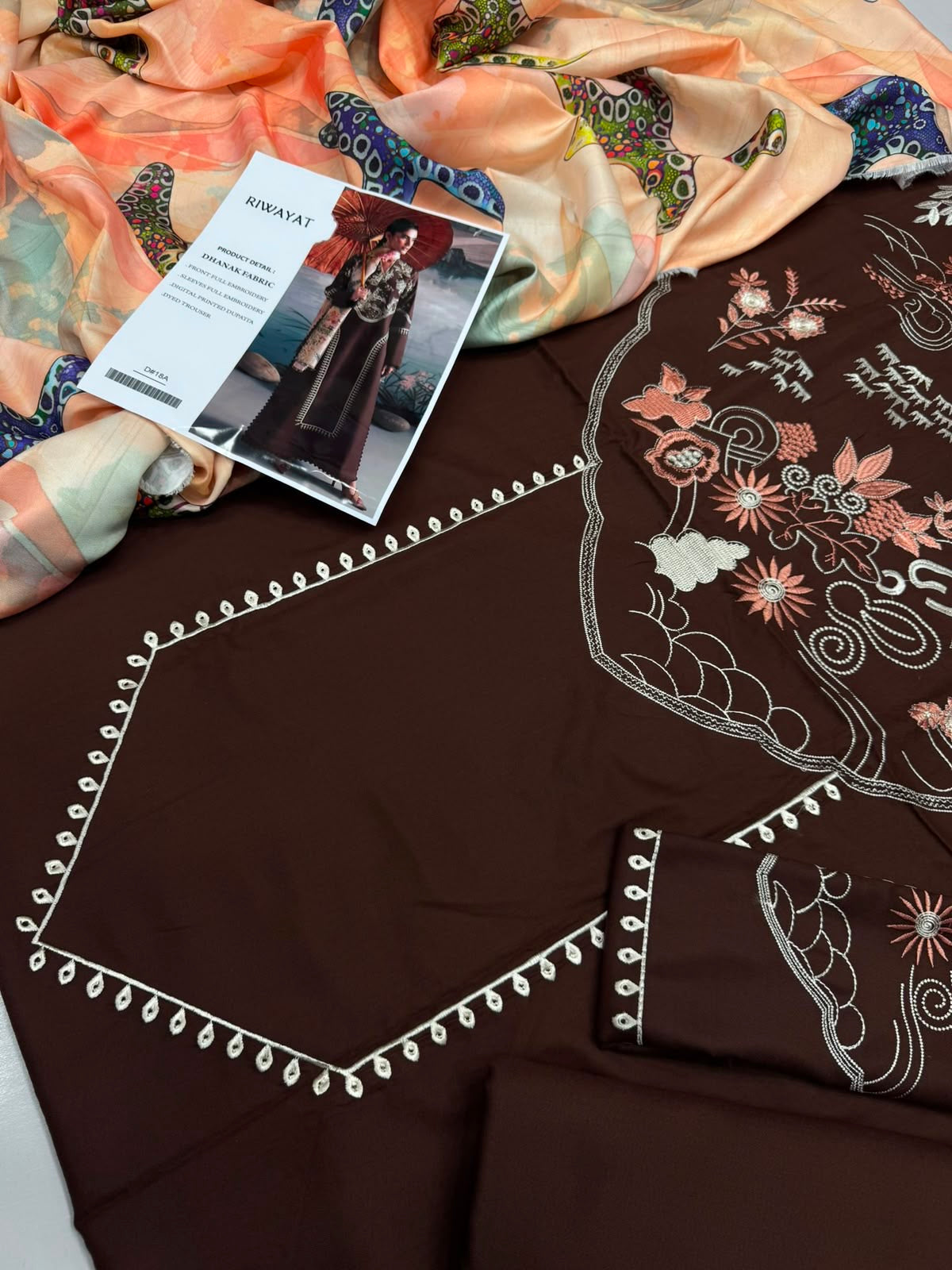 Dhanak 3PC – Heavy Embroidered Collection