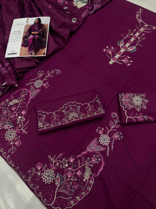 Dhanak 3PC – Heavy Embroidered Collection
